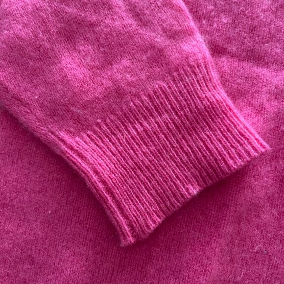 360 CASHMERE bright pink 100% cashmere sweater/S - Picture 4 of 9